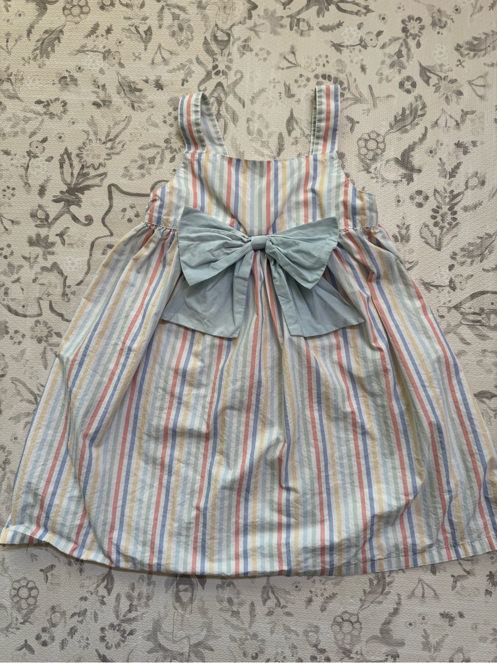 Stitchy Fish girls striped dress